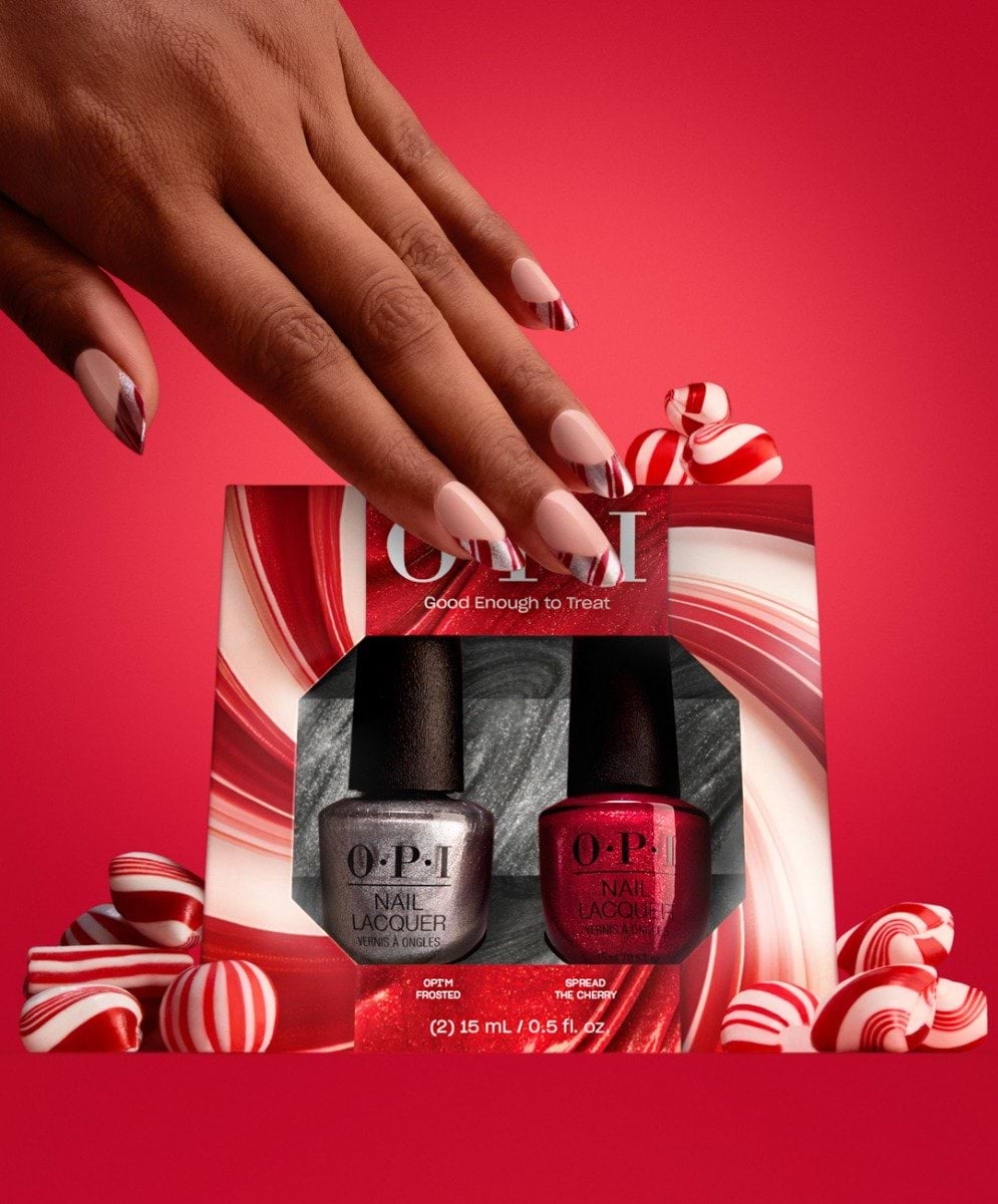 OPI Holiday 25 Nail Lacquer Duo Pack Frost & Cherry, 2x 15 ml