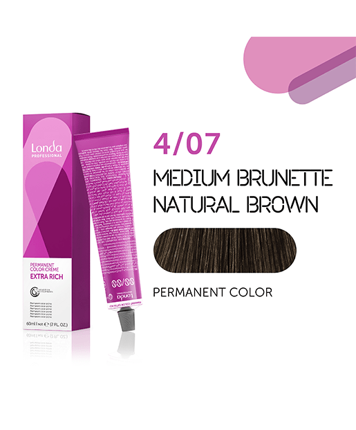 Farba Londa Color 4/07 permanentna, 60 ml