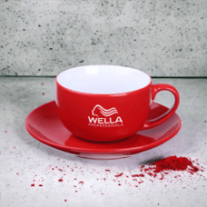 Filiżanki czerwone Wella - 2 szt.