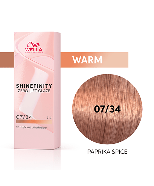 Farba Shinefinity 07/34 demipermanentna, 60 ml